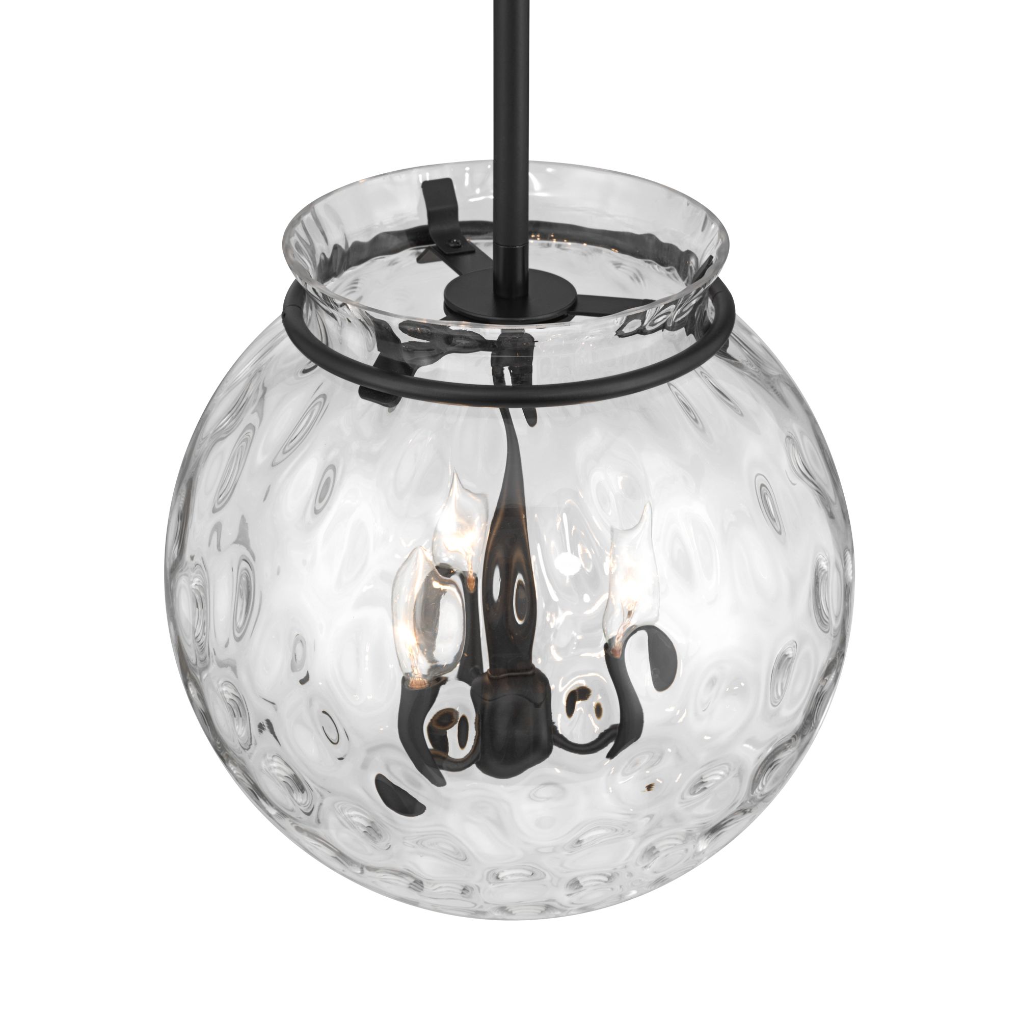 Image 4 Possini Euro Kodi 12" Wide Bronze Water Glass 3-Light Pendant Light more views