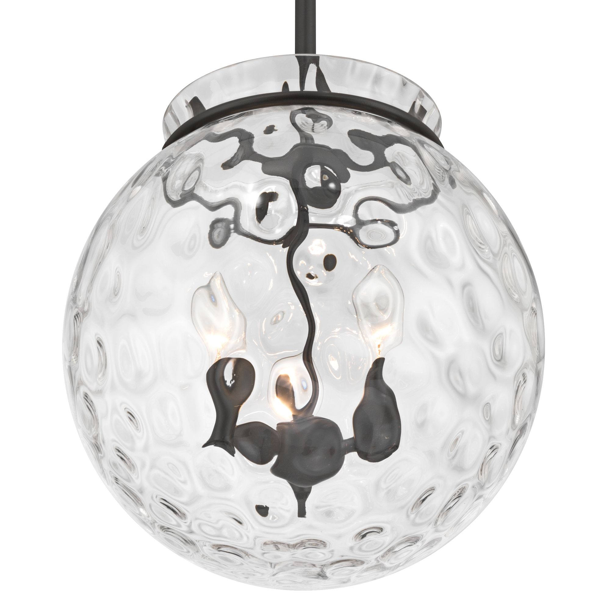 Image 5 Possini Euro Kodi 12" Wide Bronze Water Glass 3-Light Pendant Light more views