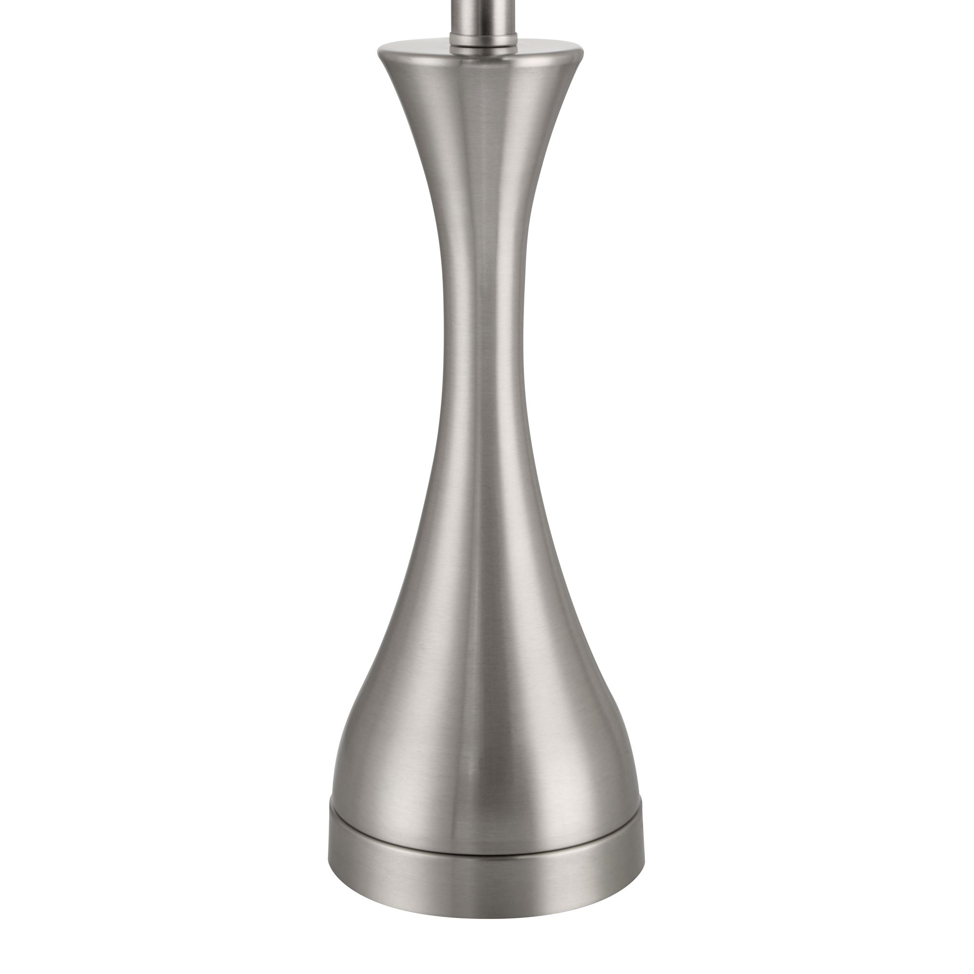 Image 6 Possini Euro Koncave 24 1/2" Modern Nickel Table Lamps Set of 2 more views