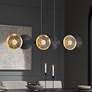 3_Possini Euro Kora 48" Black and Gold 6-Light LED Linear Island Pendant