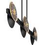 6_Possini Euro Kora 48" Black and Gold 6-Light LED Linear Island Pendant more views