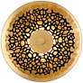 6_Possini Euro Kora 8 1/2" High Black and Gold Leaf LED Wall Sconce Set more views
