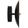 Possini Euro Kora 8 1/2" High Black and Gold Leaf LED Wall Sconce in scene