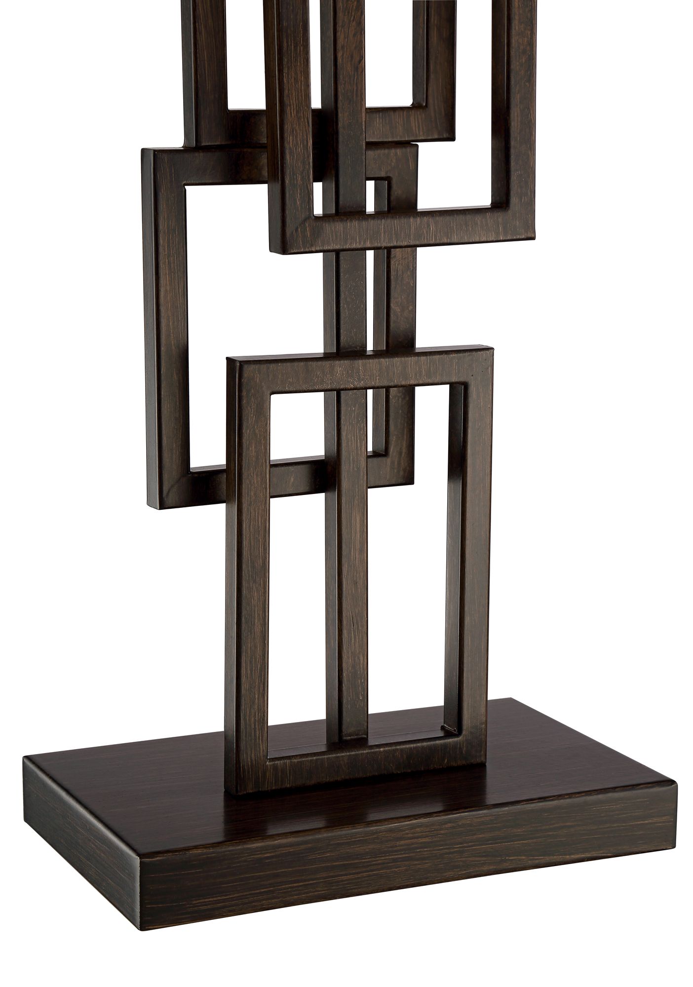 Image 4 Possini Euro Kory 26 1/2" Stacked Rectangles Lamp with USB Cord Dimmer more views