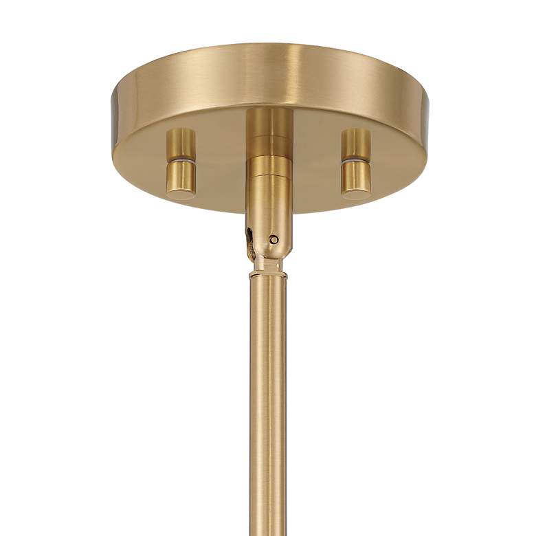 Image 5 Possini Euro Kosta 8" Wide Warm Gold Mini Pendant more views