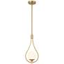 6_Possini Euro Kosta 8" Wide Warm Gold Mini Pendant more views