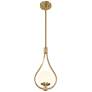 7_Possini Euro Kosta 8" Wide Warm Gold Mini Pendant more views