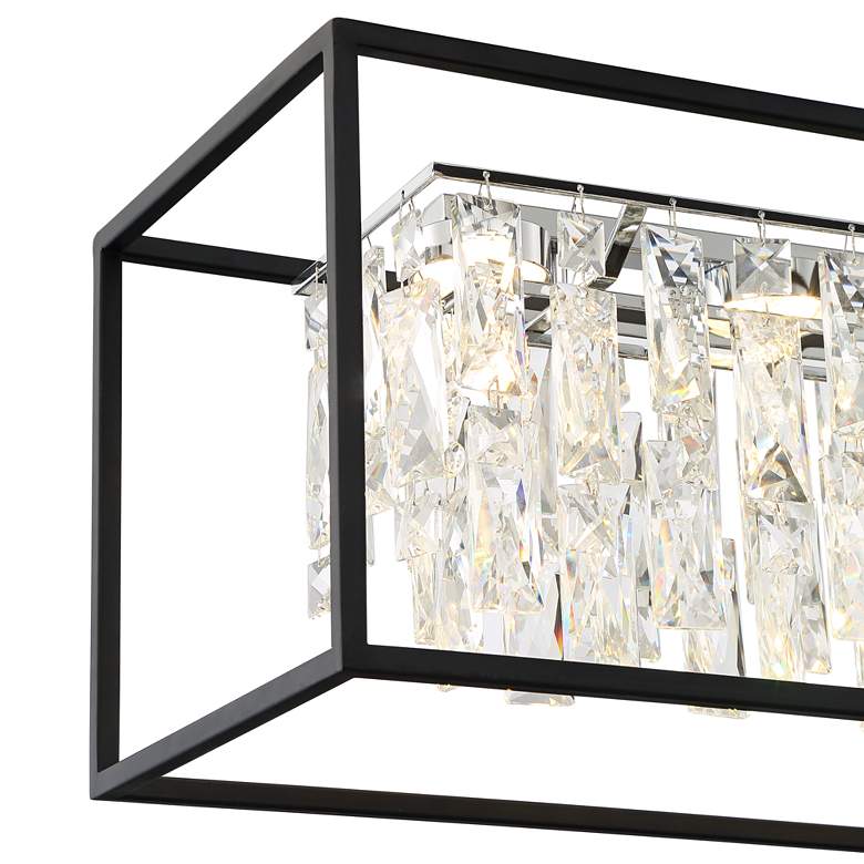 Image 4 Possini Euro Krisa 35 1/2" Crystal LED Kitchen Island Light Pendant more views