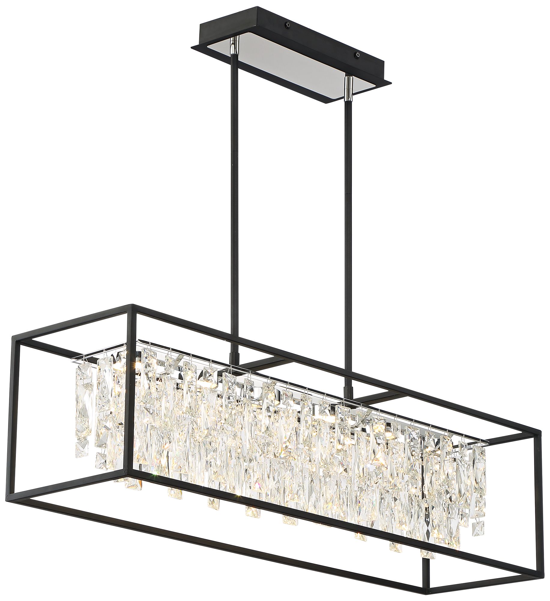 Watch A Video About the Krisa Crystal LED Kitchen Island Light Pendant