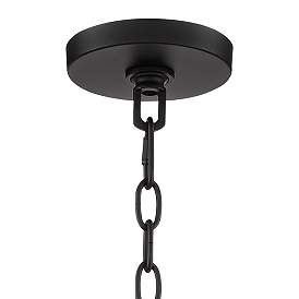 Image5 of Possini Euro La Vista 20 1/4" Wide Black 9-Light Pendant more views