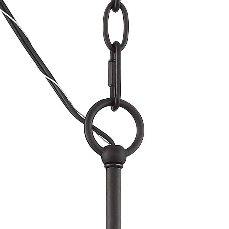 Image 5 Possini Euro La Vista 20 1/4 inch Wide Black 9-Light Pendant more views