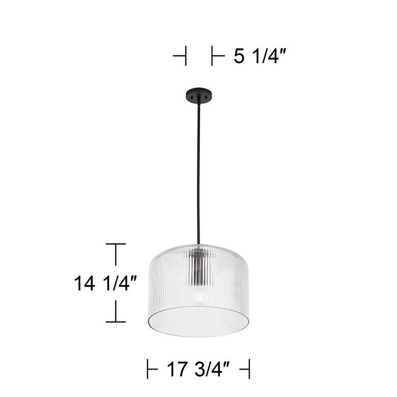 Image 6 Possini Euro Lallie 17 3/4" Wide Modern Glass Dome Pendant Light more views