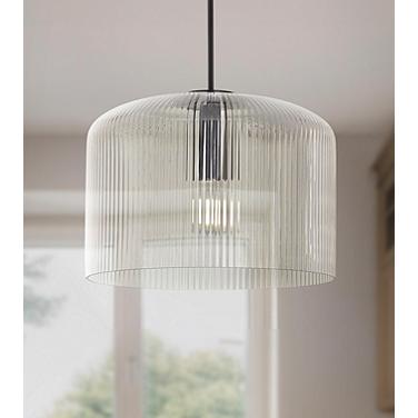 Possini Euro Lallie 17 3/4" Wide Modern Glass Dome Pendant Light