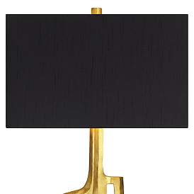 Image4 of Possini Euro Lancia 31" Gold Finish Modern Sculpture Table Lamp more views