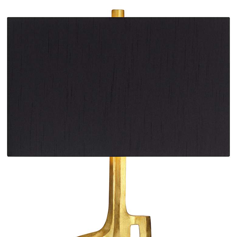 Image 4 Possini Euro Lancia 31" Gold Finish Modern Sculpture Table Lamp more views