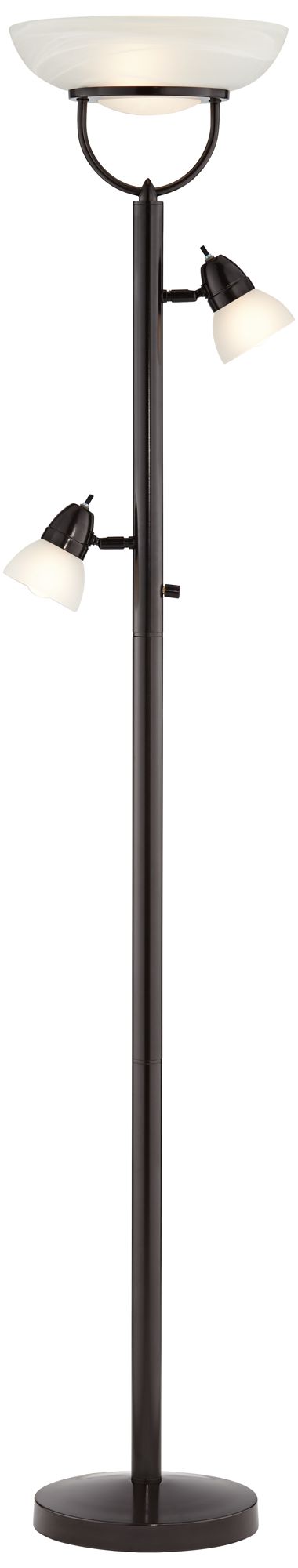 Image 2 Possini Euro Lang 70" High 3-in-1 Bronze Torchiere Floor Lamp