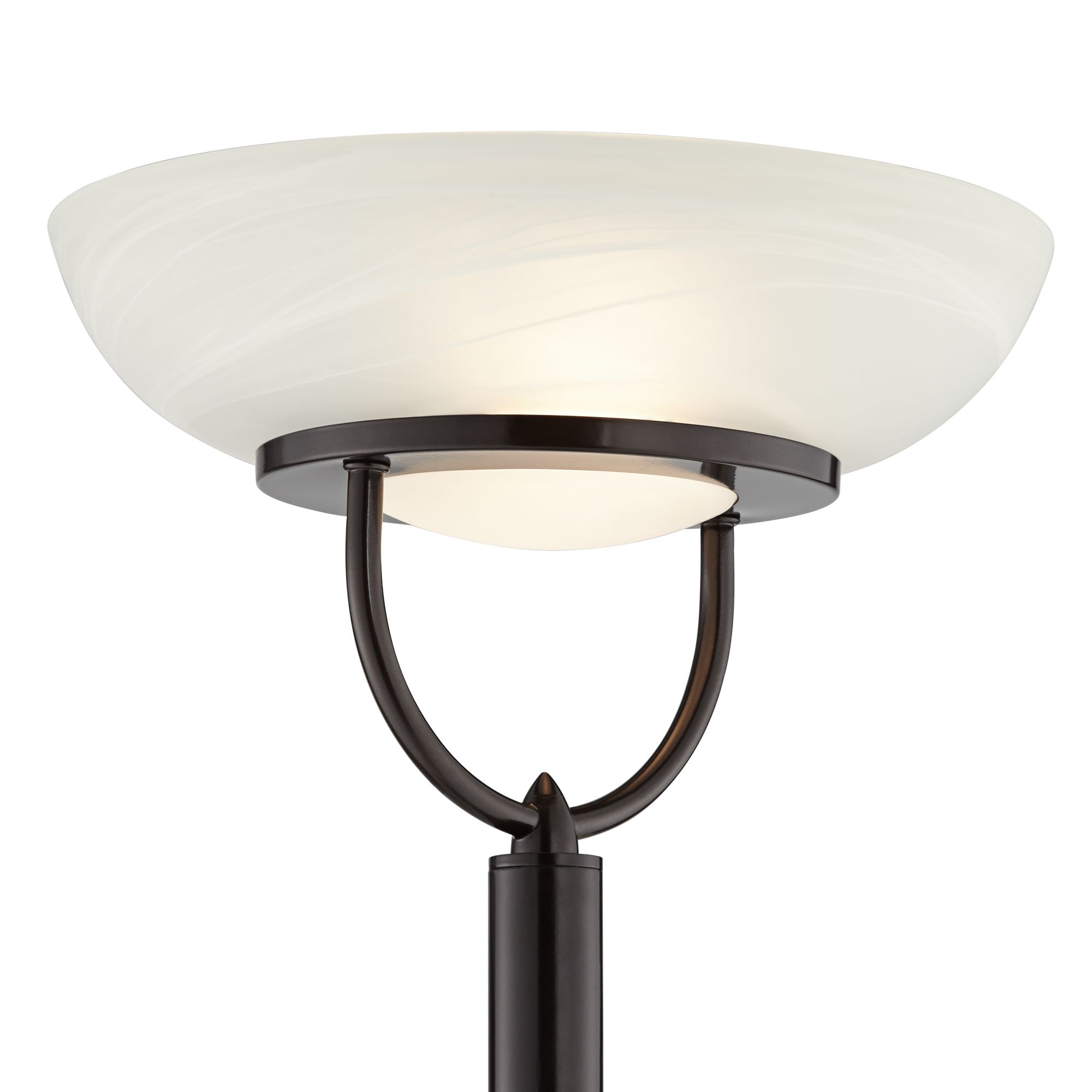Image 3 Possini Euro Lang 70" High 3-in-1 Bronze Torchiere Floor Lamp more views