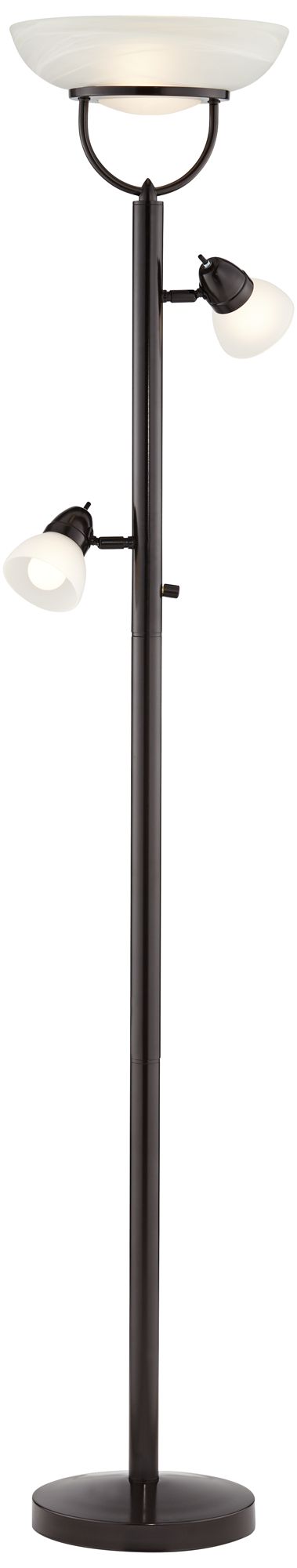Possini Euro Lang 70" High 3-in-1 Bronze Torchiere Floor Lamp