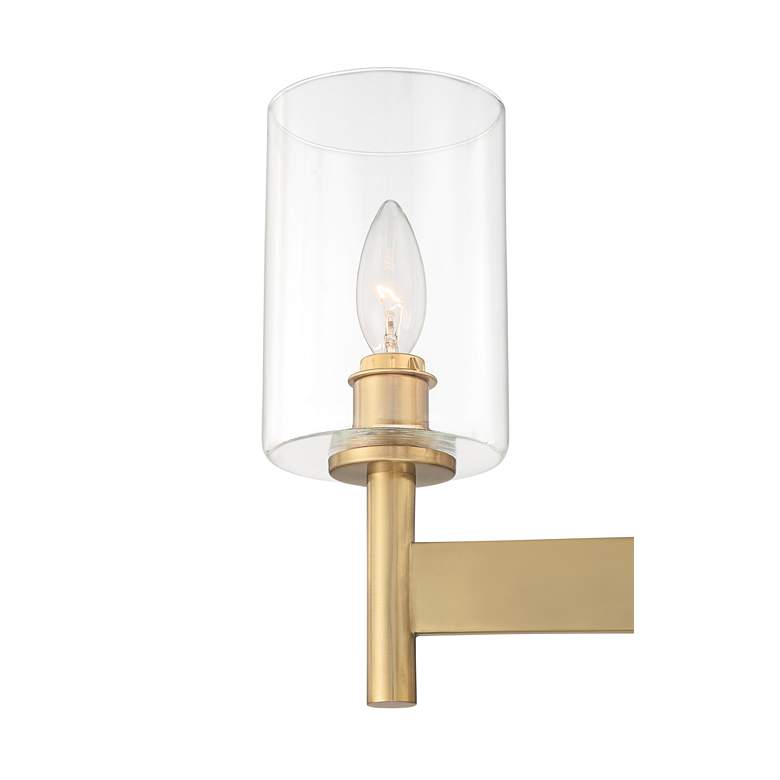 Image 4 Possini Euro Lantico 24 1/2" Wide 5-Light Glass and Gold Chandelier more views