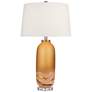 2_Possini Euro Lapis 28 1/4" High Tian Orange Art Glass Table Lamp