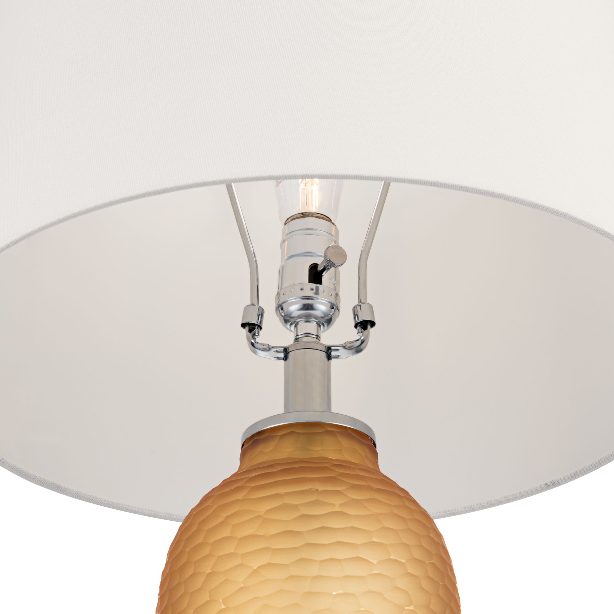 Image 3 Possini Euro Lapis 28 1/4"H Orange Glass Table Lamp Set with Dimmer more views