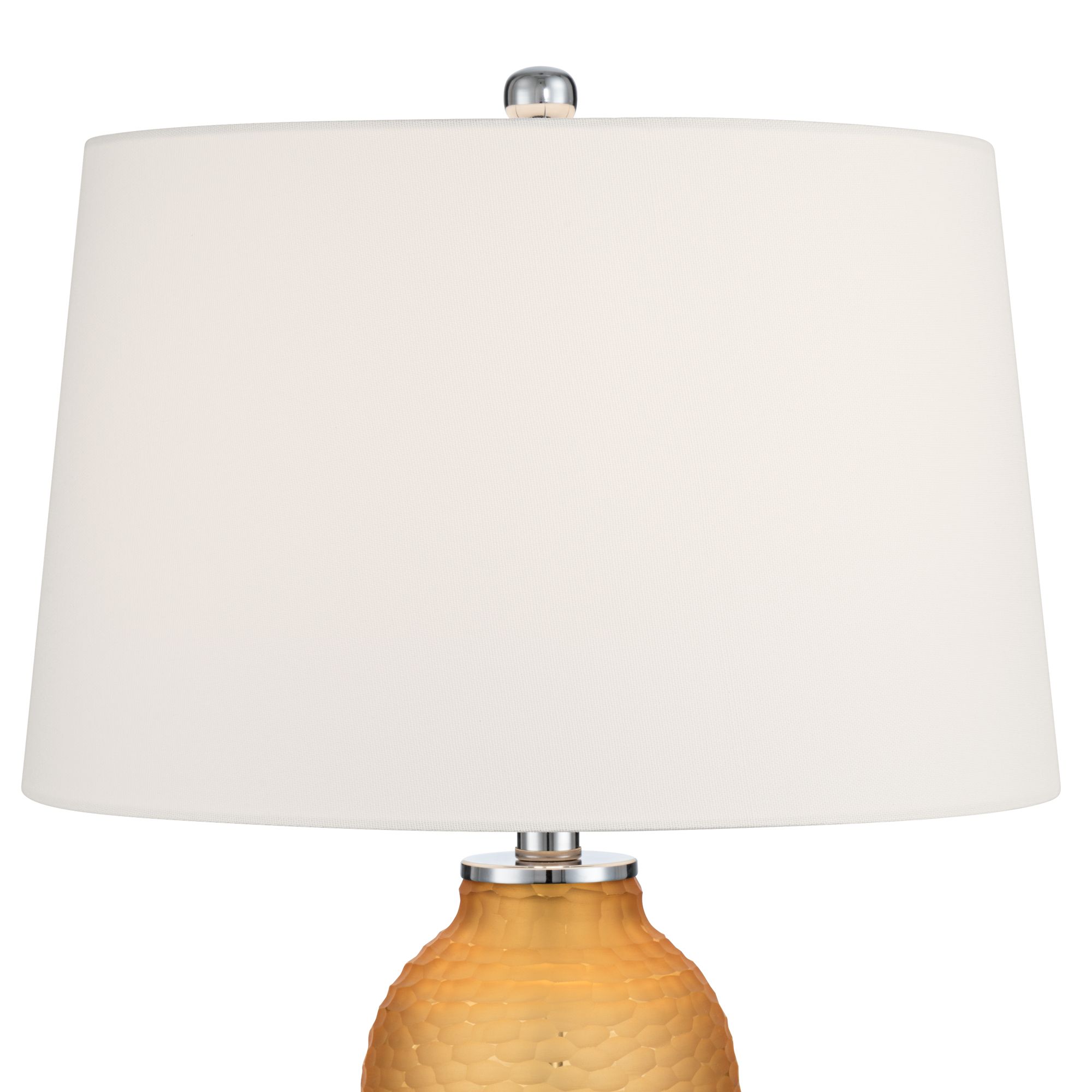 Image 2 Possini Euro Lapis 28 1/4"H Tian Orange Art Glass Table Lamp Set of 2 more views