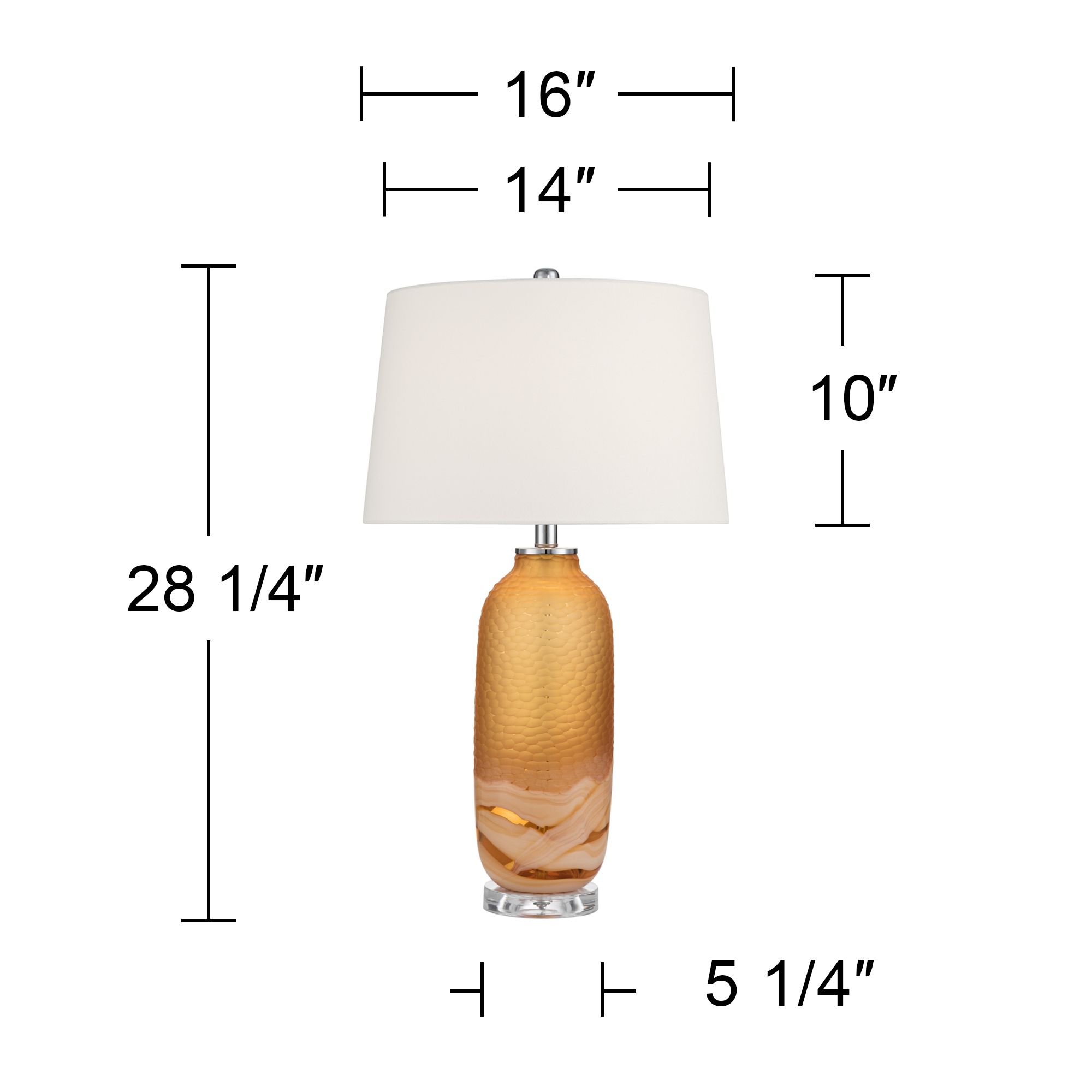 Possini Euro Lapis 28 1/4"H Tian Orange Art Glass Table Lamp Set of 2