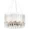 Possini Euro Latham 24" Wide Chrome and Crystal Pendant Light