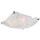 Possini Euro Lattice 16 1/2" Chrome and Frosted Glass Ceiling Light