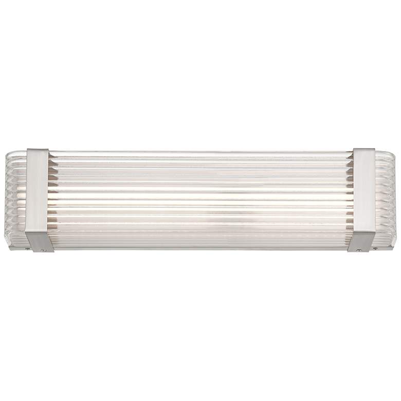 Image 2 Possini Euro Lauren 21 1/2" Wide Brushed Nickel LED Bath Bar