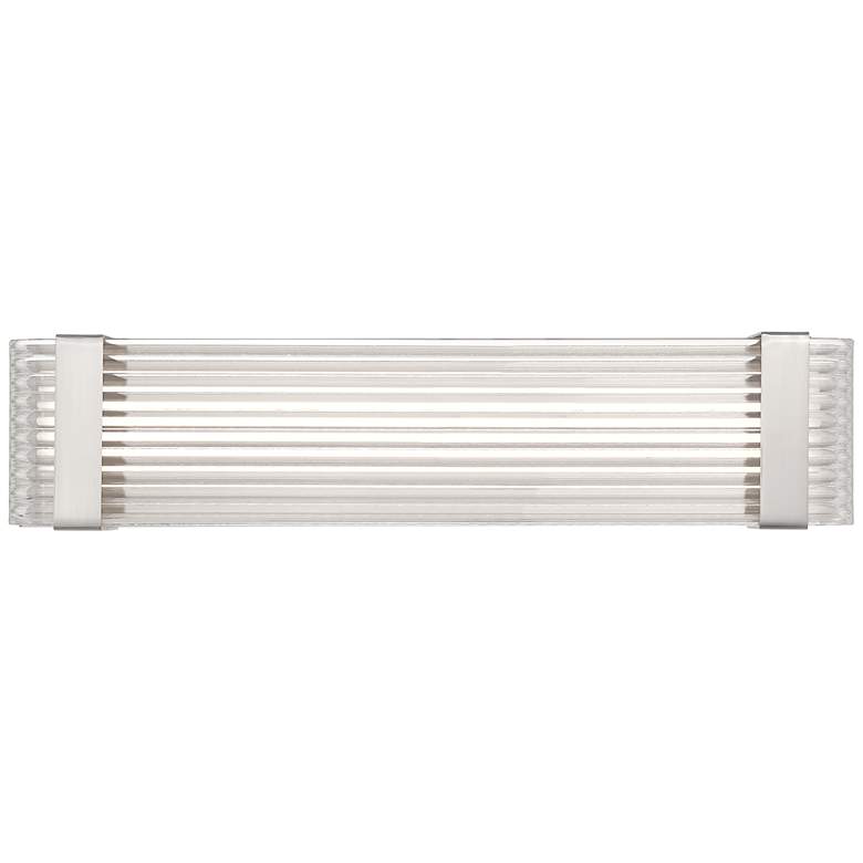 Image 4 Possini Euro Lauren 21 1/2" Wide Brushed Nickel LED Bath Bar more views