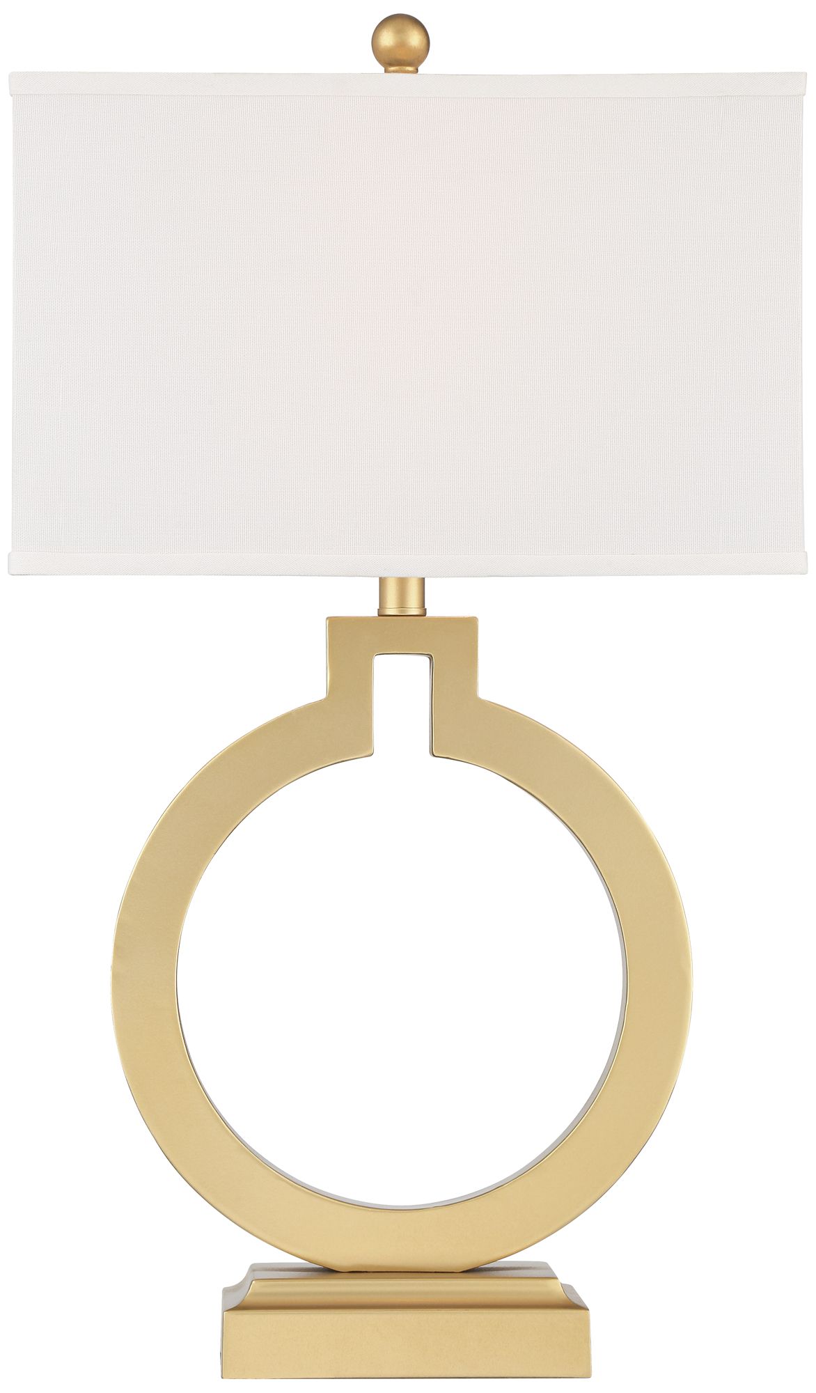 Watch A Video About the 360 Lighting Lauren Gold Ring Open Base USB Table Lamps Set of 2