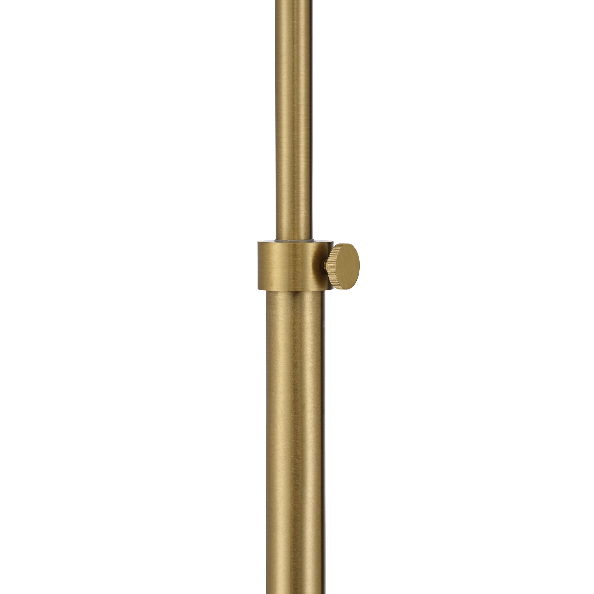Image 6 Possini Euro Laurence 58" High Antique Brass Adjustable Floor Lamp more views