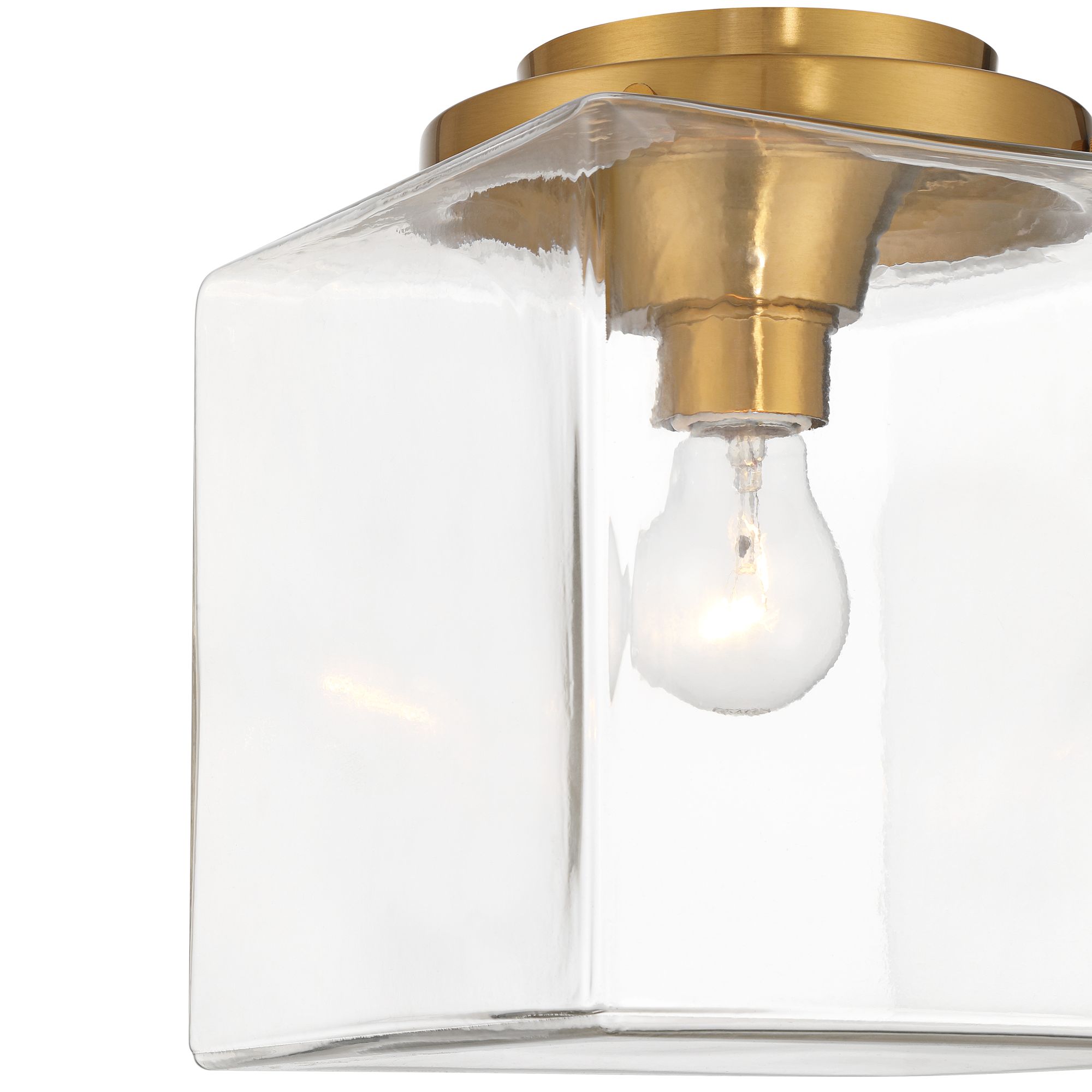 Image 3 Possini Euro Lausanne 10" Wide Burnished Brass Modern Ceiling Light more views