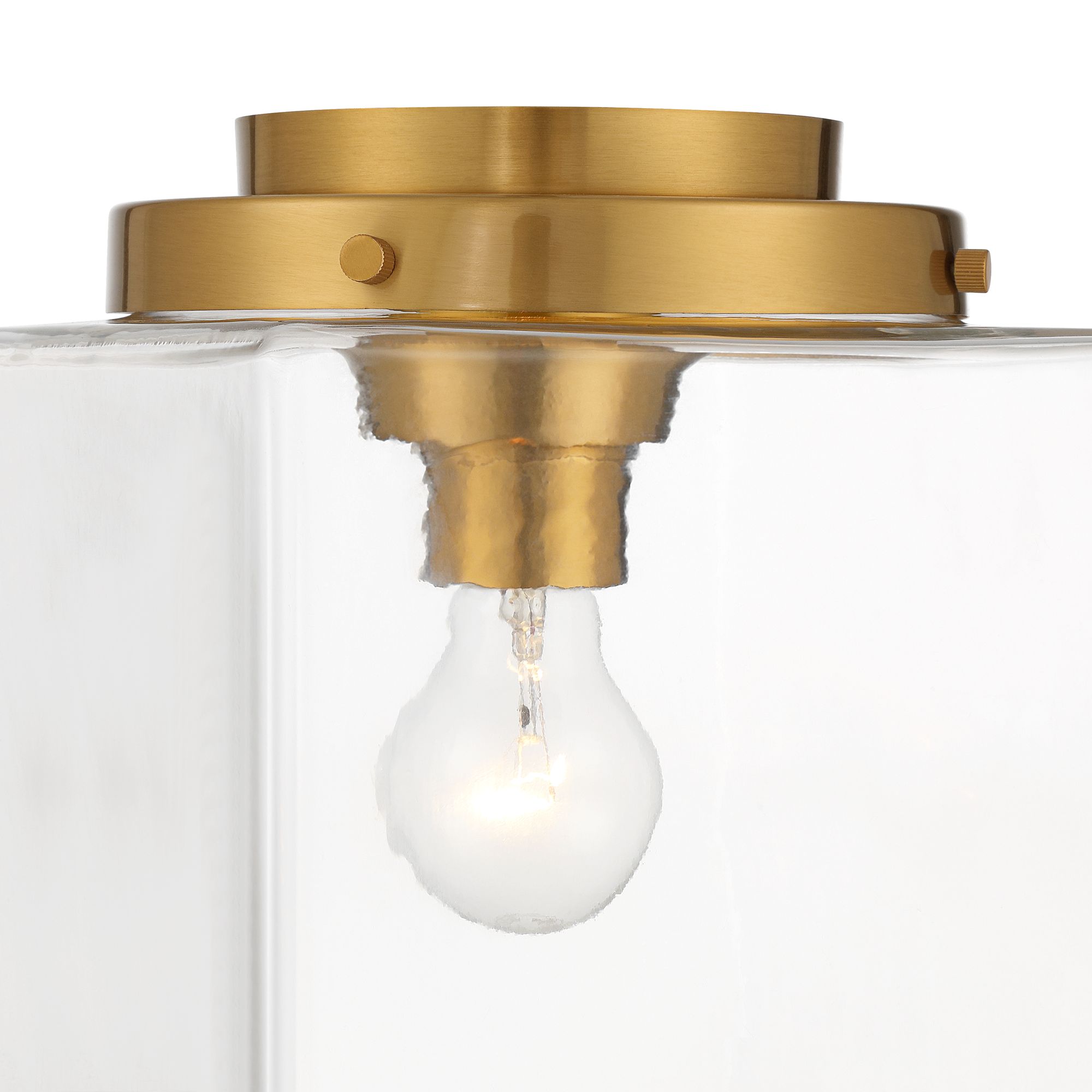 Image 4 Possini Euro Lausanne 10" Wide Burnished Brass Modern Ceiling Light more views