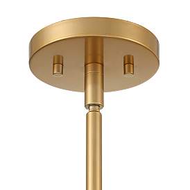 Image3 of Possini Euro Layna 16 1/4" Wide Gold Drum Pendant Light more views