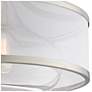 Possini Euro Layne 15" Wide Brushed Nickel Ceiling Light