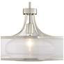 4_Possini Euro Layne 19 1/4" Wide Brushed Nickel Drum Pendant Light more views