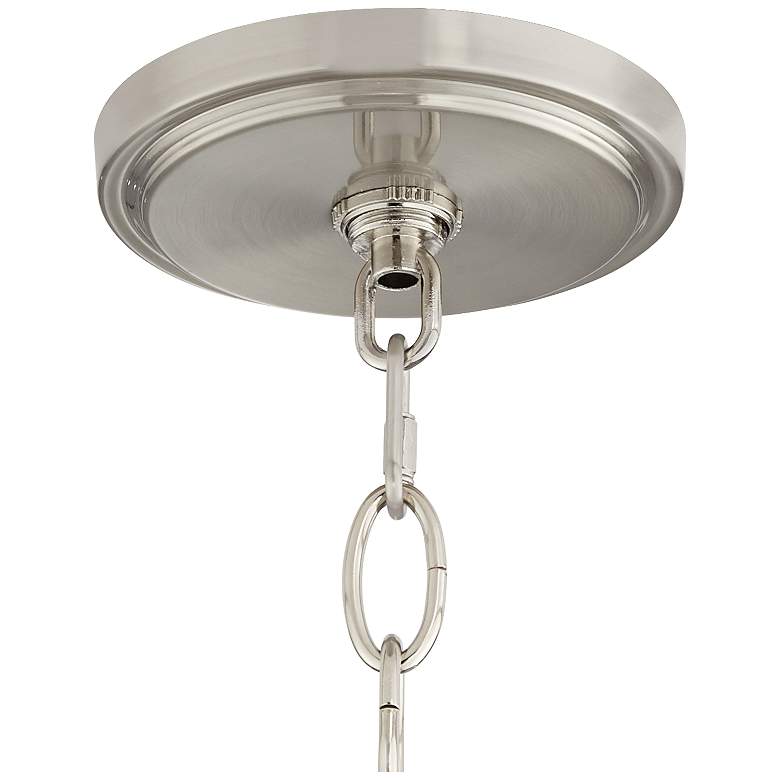 Image 5 Possini Euro Layne 19 1/4" Wide Brushed Nickel Drum Pendant Light more views