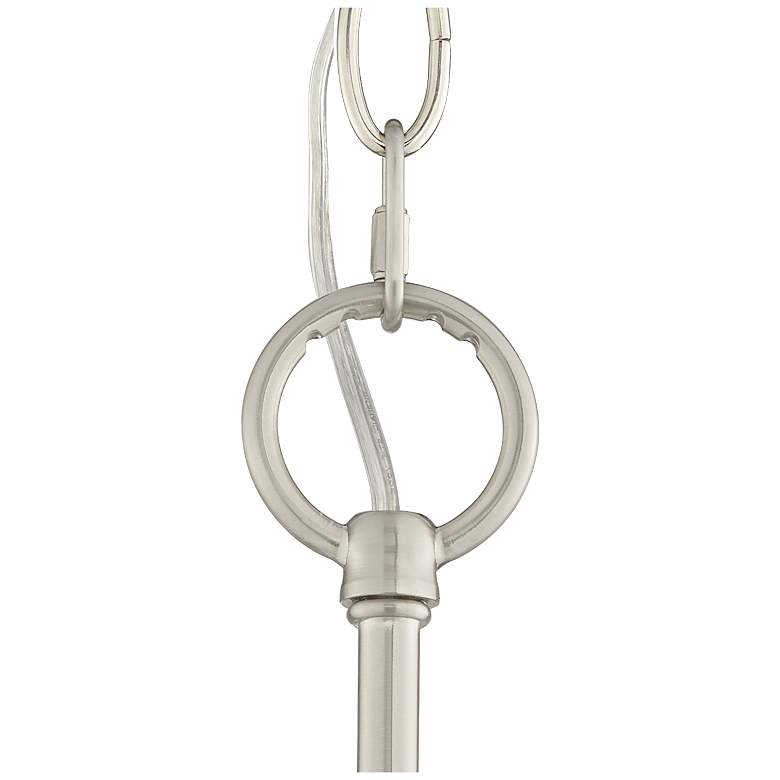 Image 6 Possini Euro Layne 19 1/4" Wide Brushed Nickel Drum Pendant Light more views