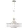 7_Possini Euro Layne 19 1/4" Wide Brushed Nickel Drum Pendant Light more views