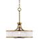 Possini Euro Layne 19" Wide Warm Antique Brass Pendant Light