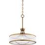 4_Possini Euro Layne 19" Wide Warm Antique Brass Pendant Light more views