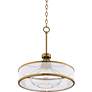 5_Possini Euro Layne 19" Wide Warm Antique Brass Pendant Light more views