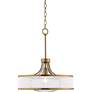 6_Possini Euro Layne 19" Wide Warm Antique Brass Pendant Light more views