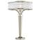 Possini Euro Layne Brushed Nickel Table Lamp