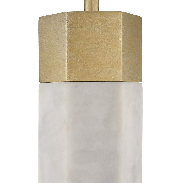 Image 3 Possini Euro Leala 21" Luxe Modern Table Lamp with Black Shade more views