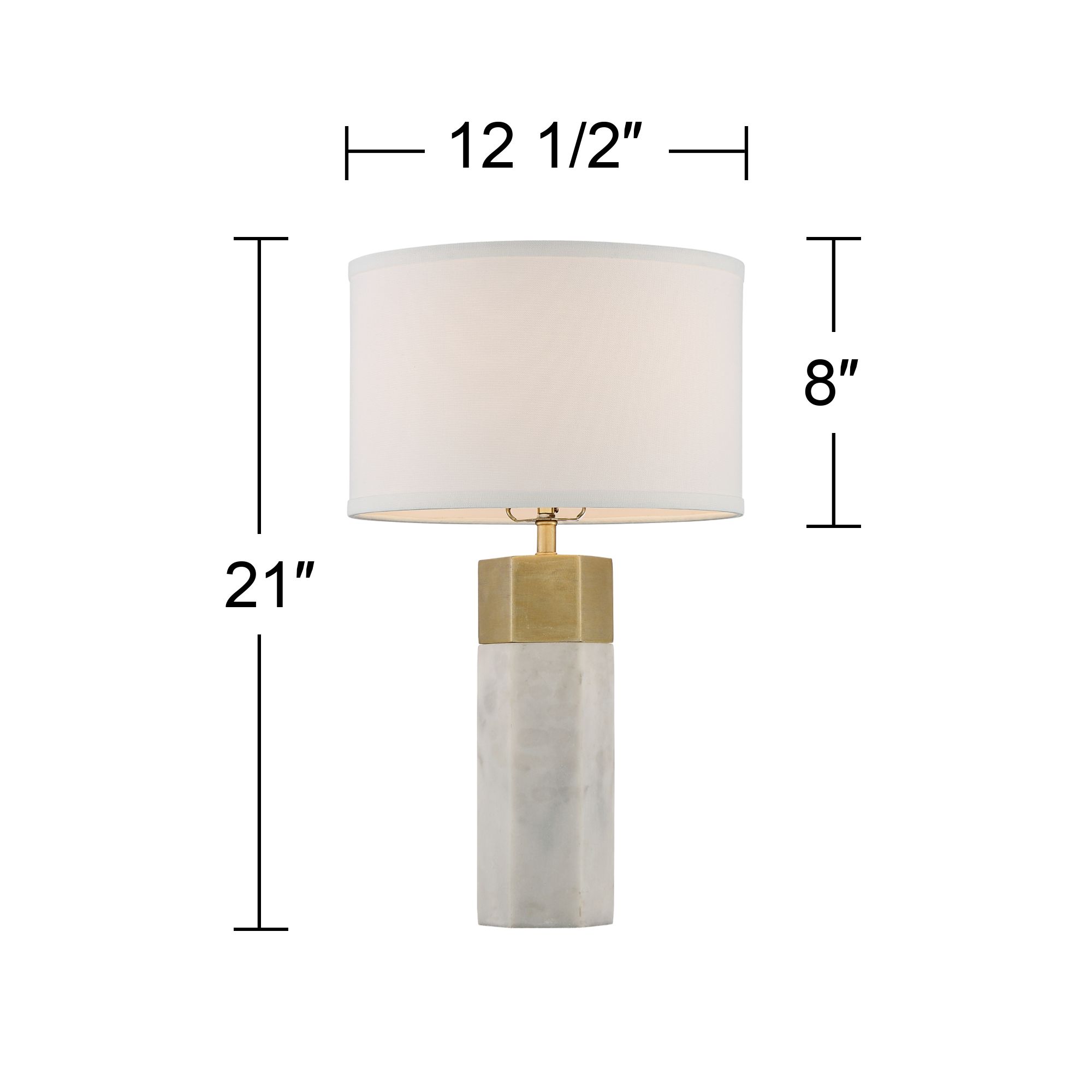 possini euro leala faux marble table lamp