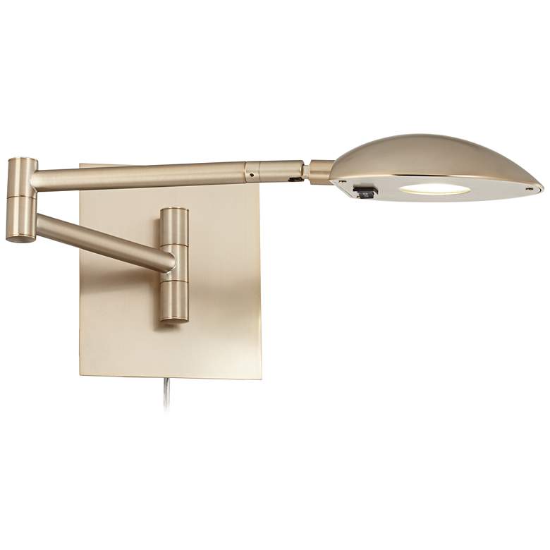 Image 1 Possini Euro LED Eliptik French Brass Wall Lamp