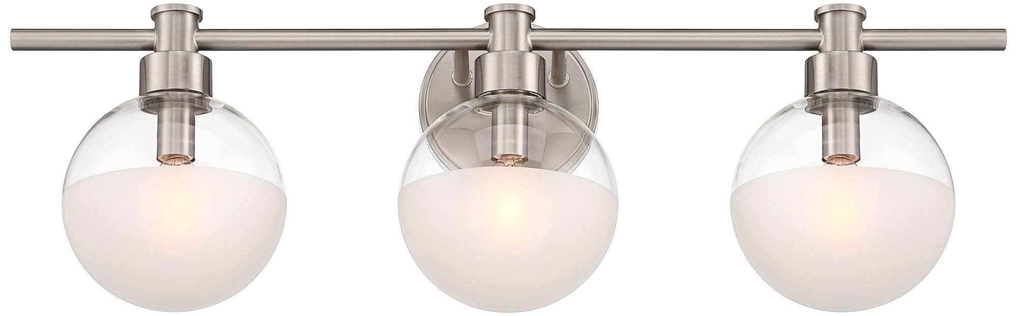 Image 5 Possini Euro Leggio 27" Wide Brushed Nickel 3-Light Bath Light more views